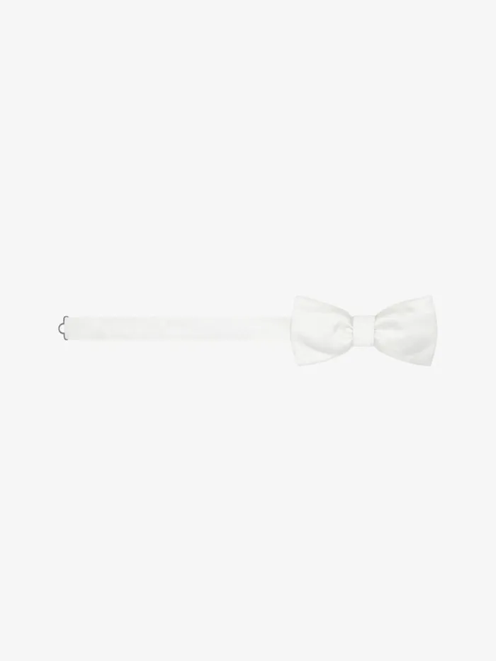 Men Scarves and Ties Givenchy Bow Tie In Silk White