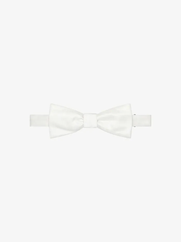Men Scarves and Ties Givenchy Bow Tie In Silk White Men Scarves and Ties Givenchy Bow Tie In Silk White