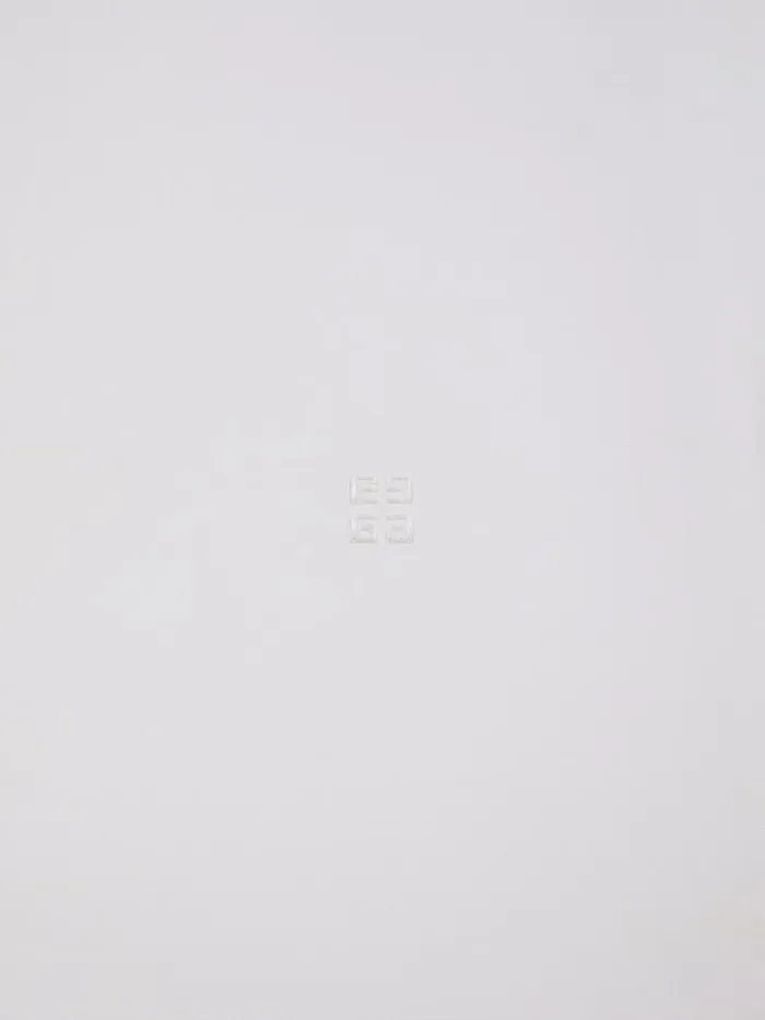 Men Shirts Givenchy Shirt In 4G Embroidered Poplin White