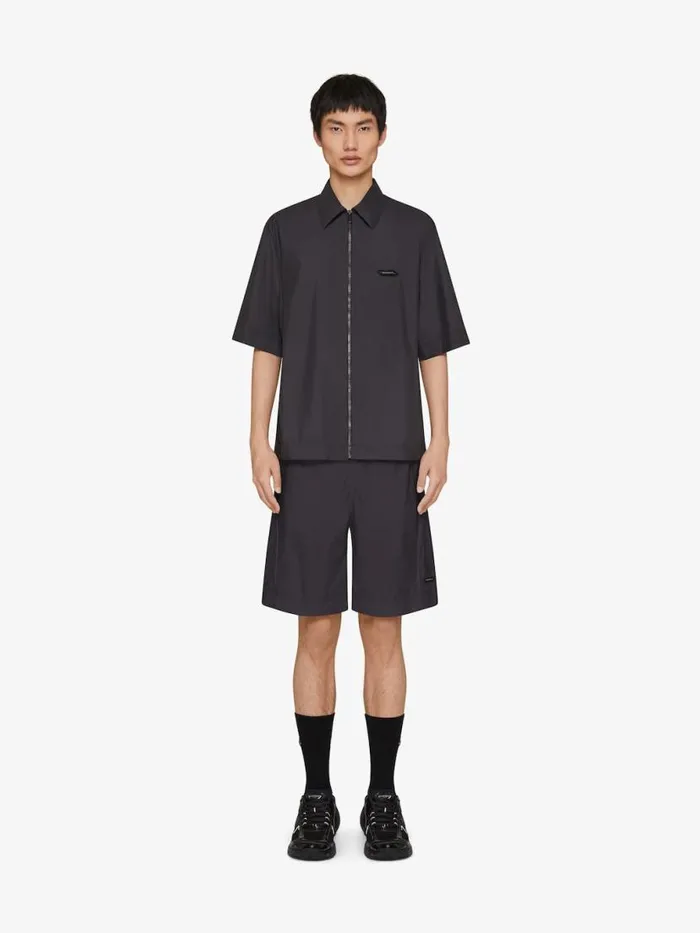 Men Shirts Givenchy TKMX Boxy Fit Shirt Black