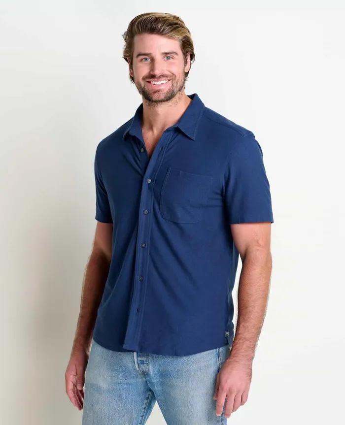 Men Shirts Toad and Co Yerba Short Sleeve Shirt True Navy
