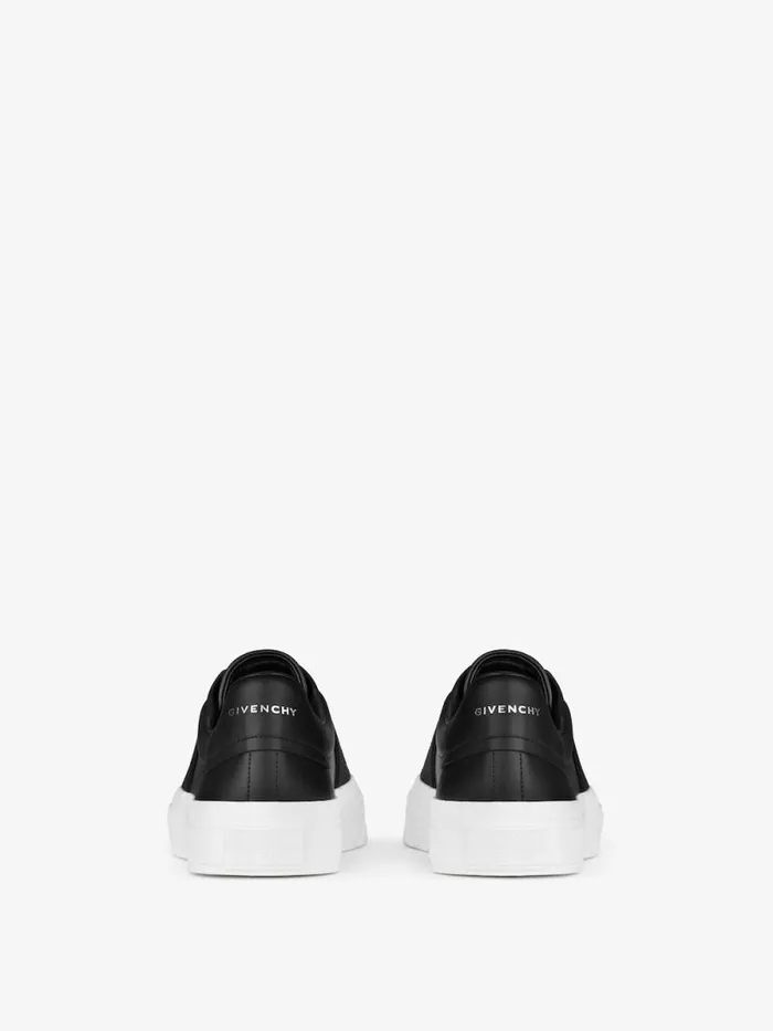 Men Sneakers Givenchy City Sport Sneakers In Leather With GIVENCHY Strap Black Men Sneakers Givenchy City Sport Sneakers In Leather With GIVENCHY Strap Black