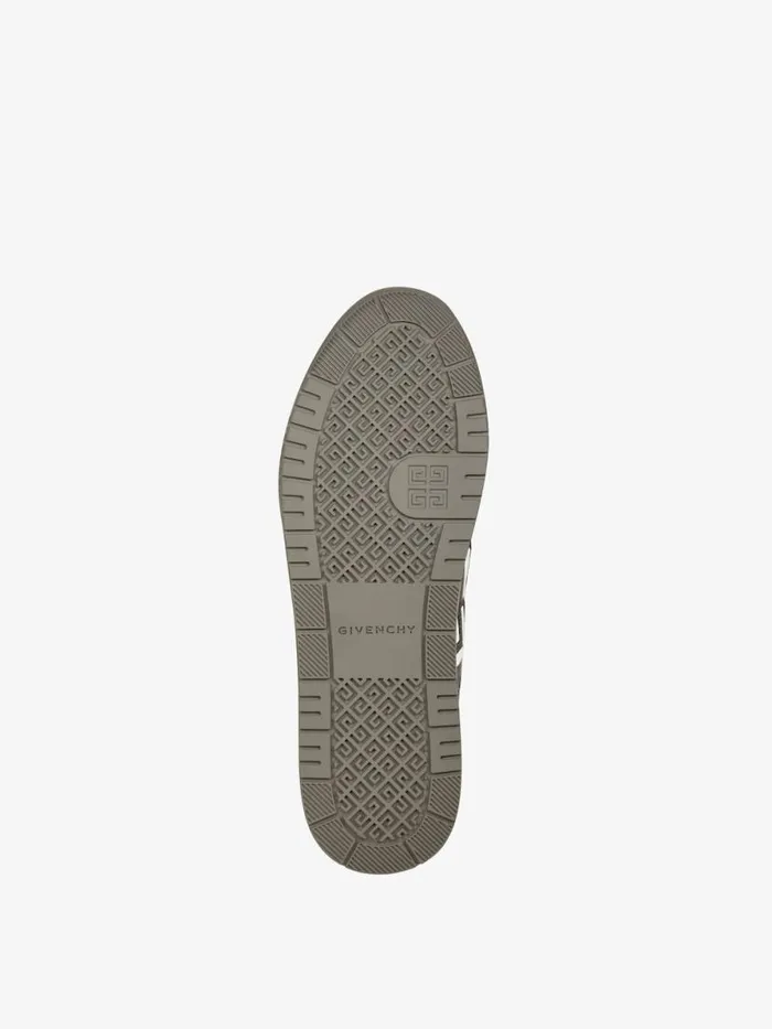 Men Sneakers Givenchy G4 High Top Sneakers In Laminated Leather Silvery Grey Men Sneakers Givenchy G4 High Top Sneakers In Laminated Leather Silvery Grey