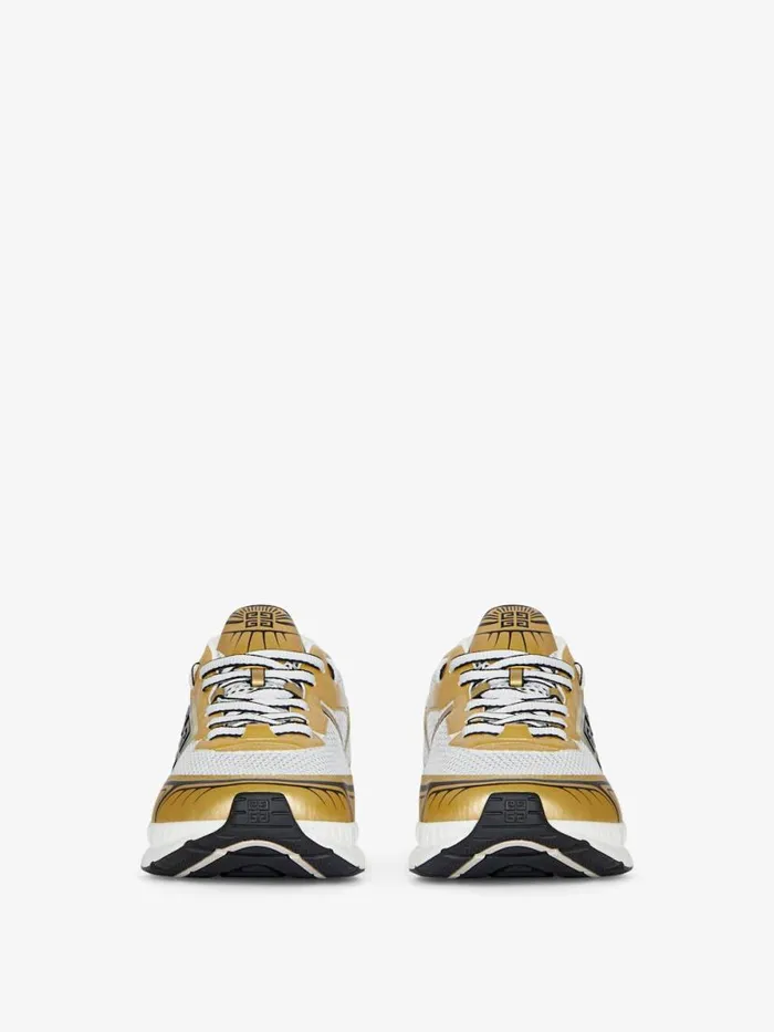 Men Sneakers Givenchy NFNTY52 Runners In Synthetic Leather And Mesh Goldenwhite Men Sneakers Givenchy NFNTY52 Runners In Synthetic Leather And Mesh Goldenwhite