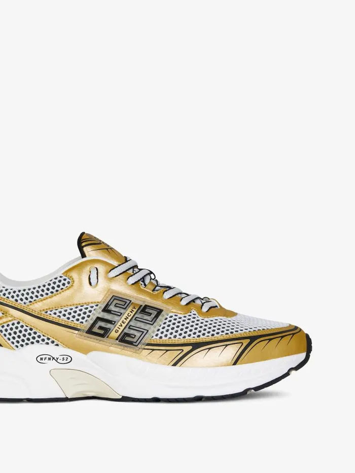 Men Sneakers Givenchy NFNTY52 Runners In Synthetic Leather And Mesh Goldenwhite Men Sneakers Givenchy NFNTY52 Runners In Synthetic Leather And Mesh Goldenwhite