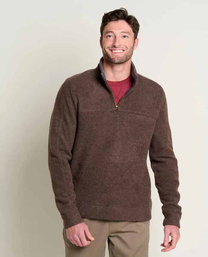 Men Sweaters Jackets and Layers Toad and Co Kennicott Quarter Zip Sweater Falcon Brown Men Sweaters Jackets and Layers Toad and Co Kennicott Quarter Zip Sweater Falcon Brown