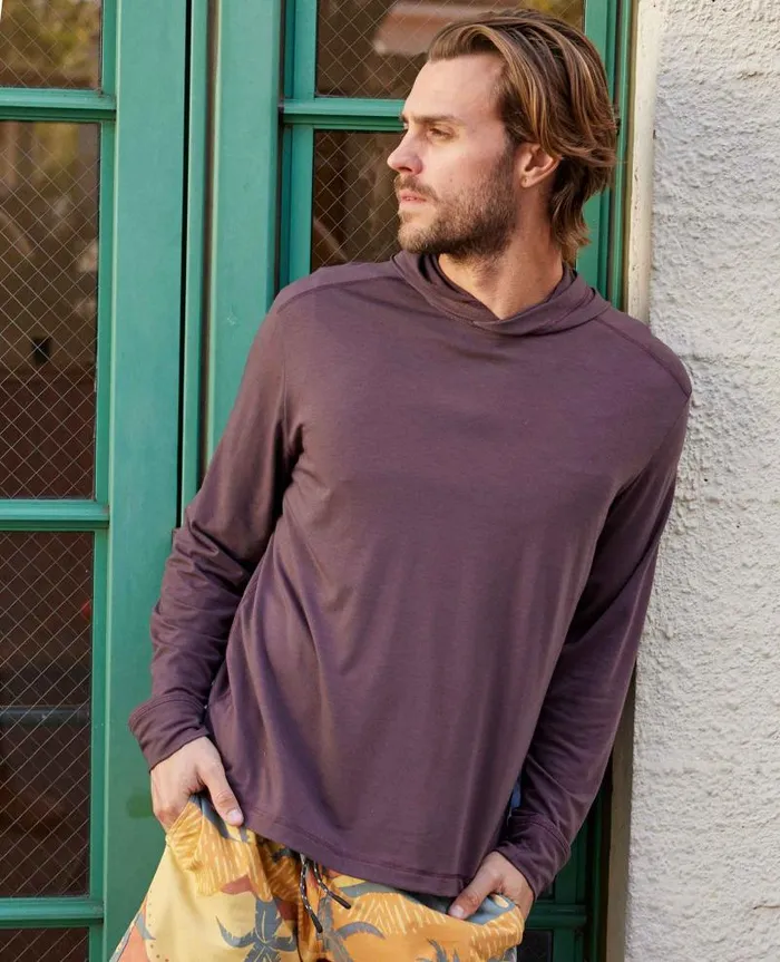 Men Sweaters Jackets and Layers Toad and Co Swifty Hoodie Raisin