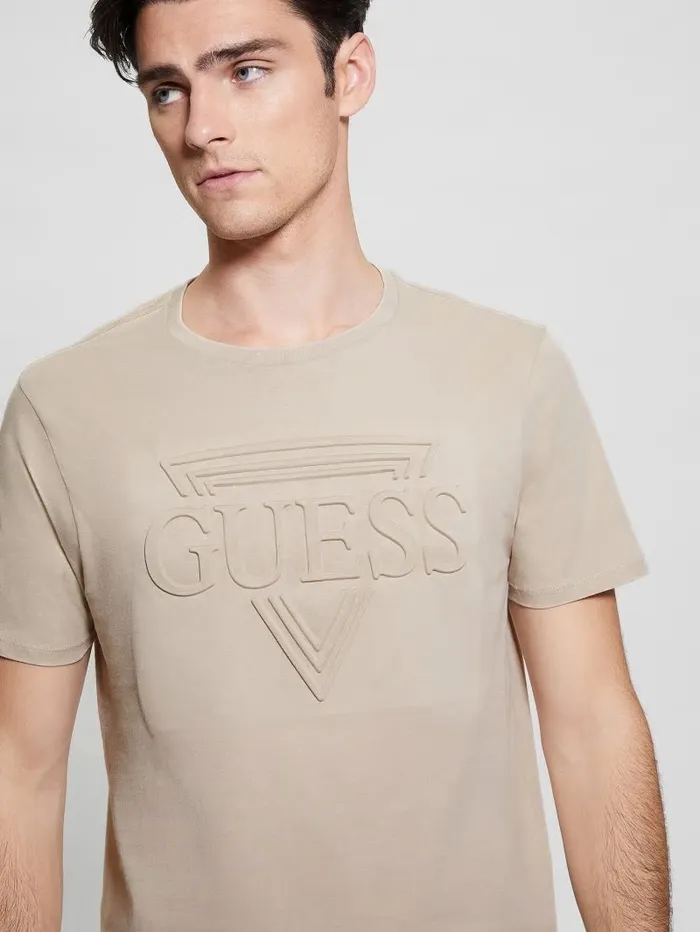 Men TShirts and Tanks GUESS Eco Embossed Logo Tee Nomad