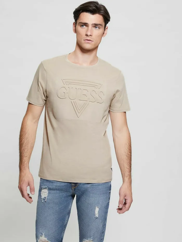 Men TShirts and Tanks GUESS Eco Embossed Logo Tee Nomad