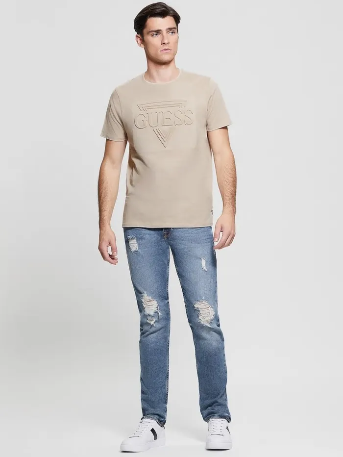 Men TShirts and Tanks GUESS Eco Embossed Logo Tee Nomad
