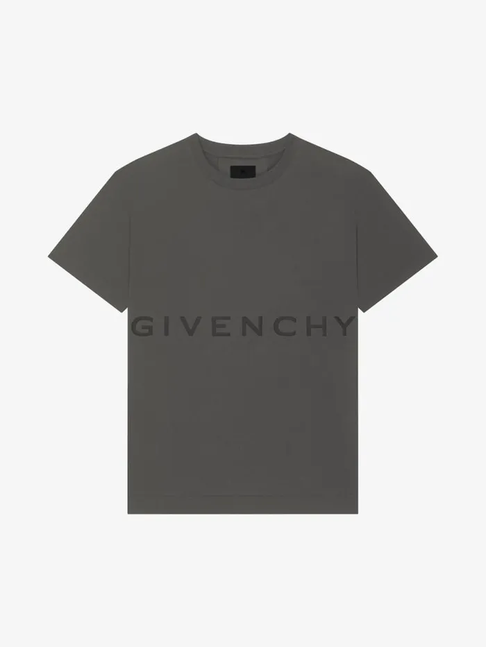 Men TShirts Givenchy GIVENCHY 4G Oversized Tshirt In Cotton Greyish Green
