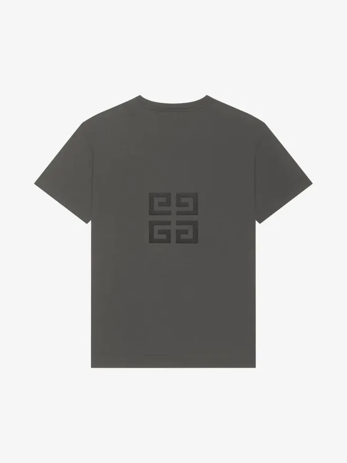 Men TShirts Givenchy GIVENCHY 4G Oversized Tshirt In Cotton Greyish Green