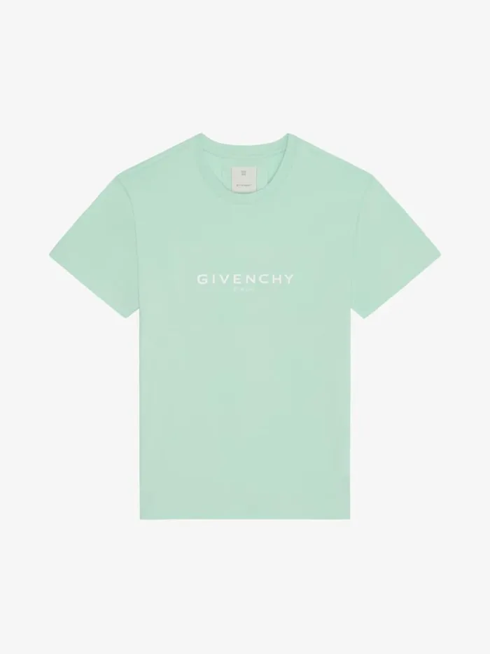 Men TShirts Givenchy GIVENCHY Archetype Slim Fit Tshirt In Cotton Aqua Green