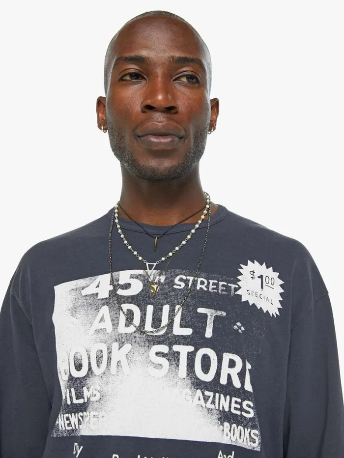 Men Tees Mother Denim The Long Sleeve Lowdown Adult Bookstore