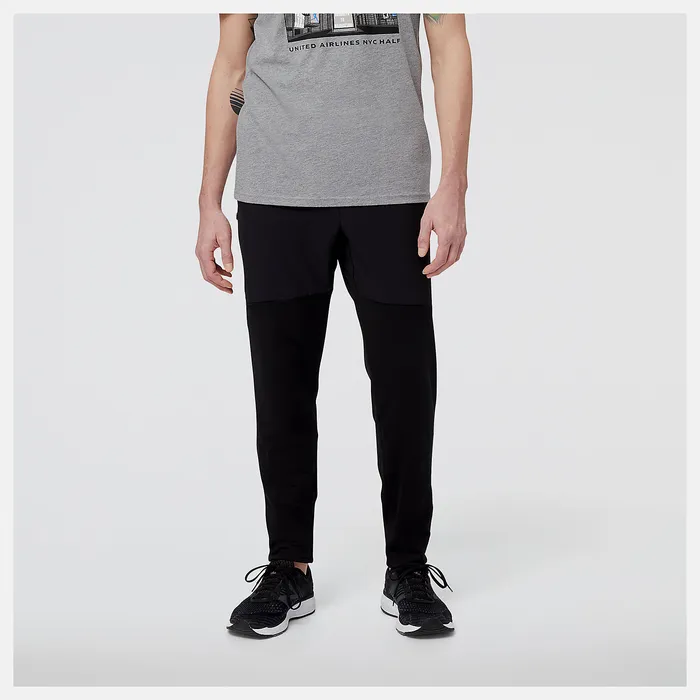 Men United Airlines NYC Half Q Speed Jogger BLACK Pants New Balance