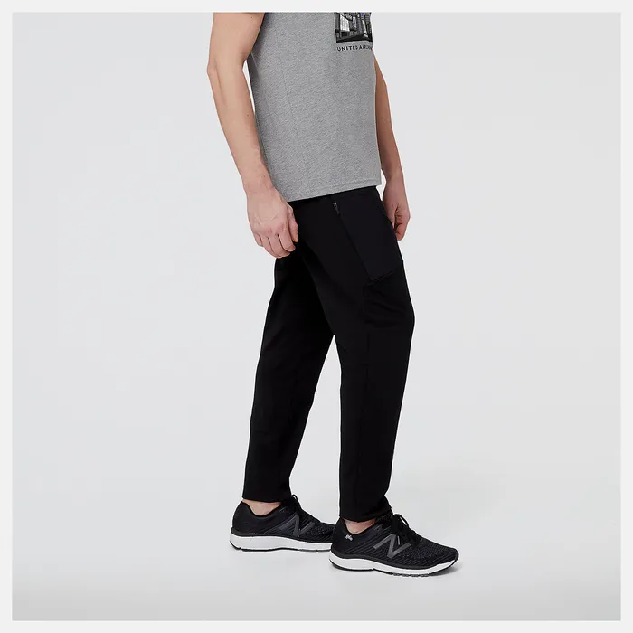 Men United Airlines NYC Half Q Speed Jogger BLACK Pants New Balance