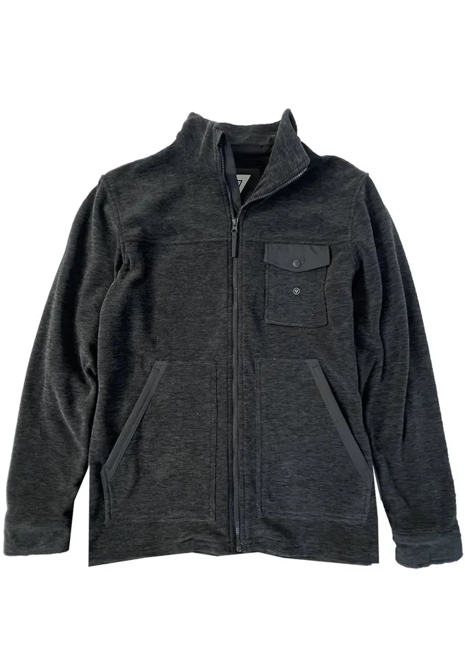 Men Vissla EcoZy Jacket Graphite Fleece and Hoodies