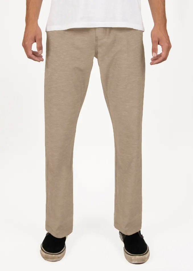Men Vissla Hemp No See Ums Eco Elastic Pant Khaki Pants and Denim