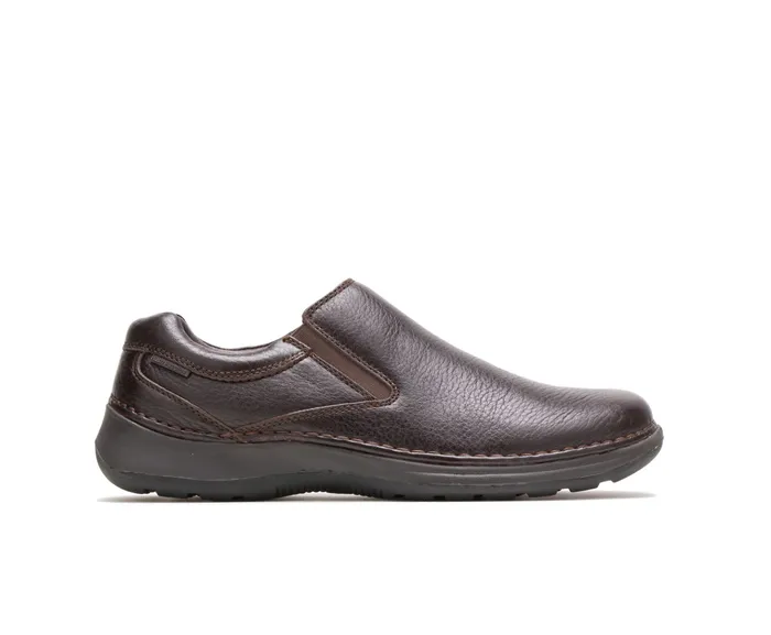 Men Walking Shoes Hush Puppies Lunar Ii Dark Brown Leather