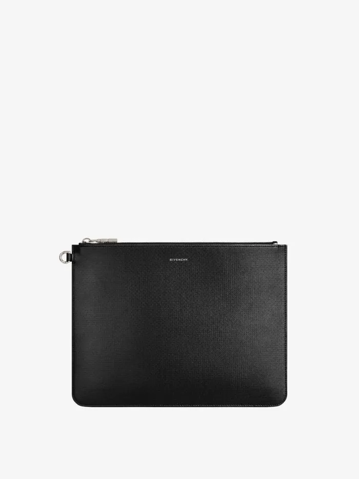 Men Wallets and Card Holders Givenchy Large GIVENCHY Pouch In 4G Classic Leather Black Men Wallets and Card Holders Givenchy Large GIVENCHY Pouch In 4G Classic Leather Black