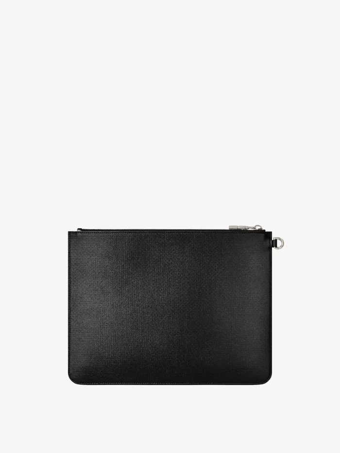 Men Wallets and Card Holders Givenchy Large GIVENCHY Pouch In 4G Classic Leather Black