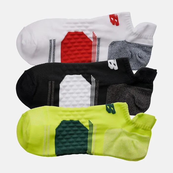MenWomen Running No Show Tab 3 Pack ASSORTED 1 COLORS Socks New Balance