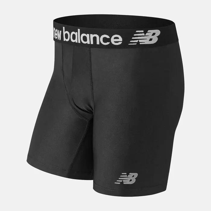 Mens 6 Inch Ultra Boxer Brief BLACK Underwear New Balance Men