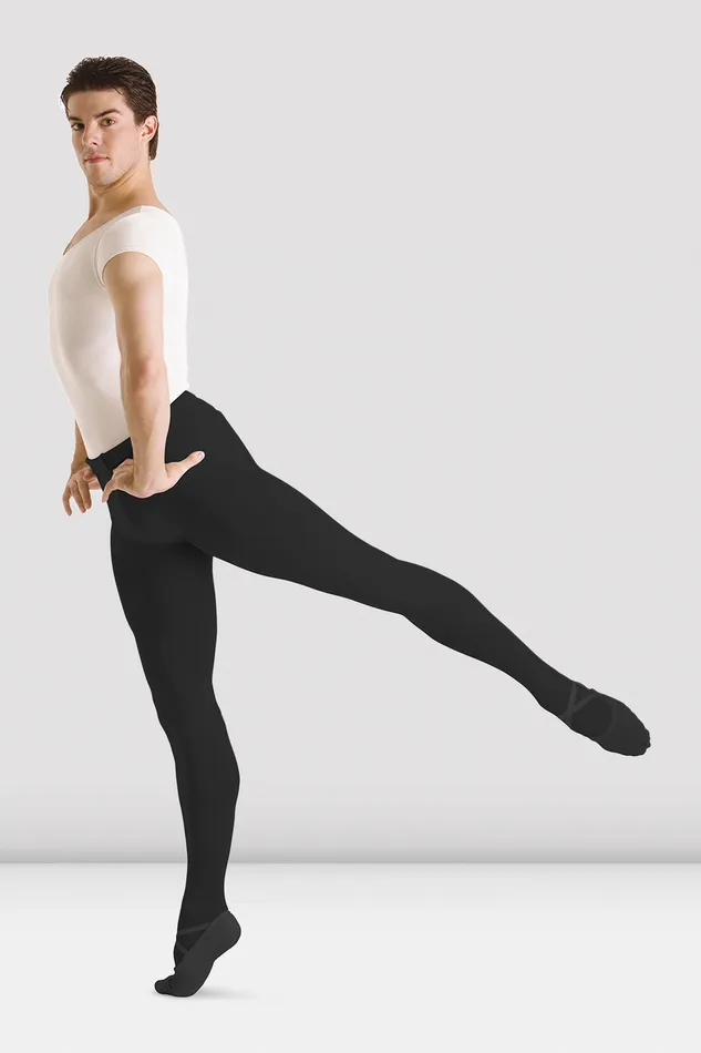 MensBoys Footed Tights Black Pants and Leggings Bloch Adult