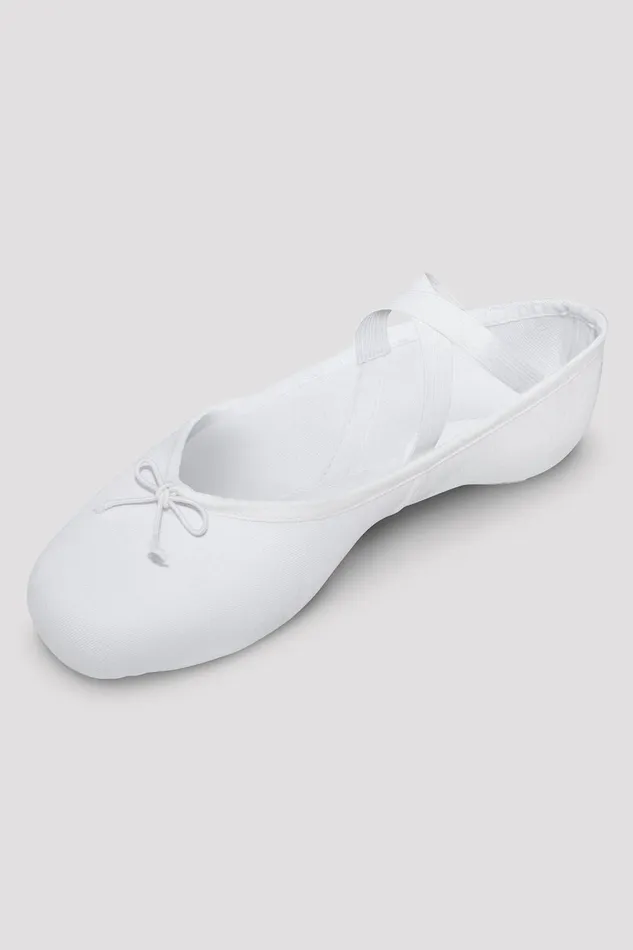 Mens Mens Perfectus Canvas Ballet Shoes White Canvas Bloch Adult
