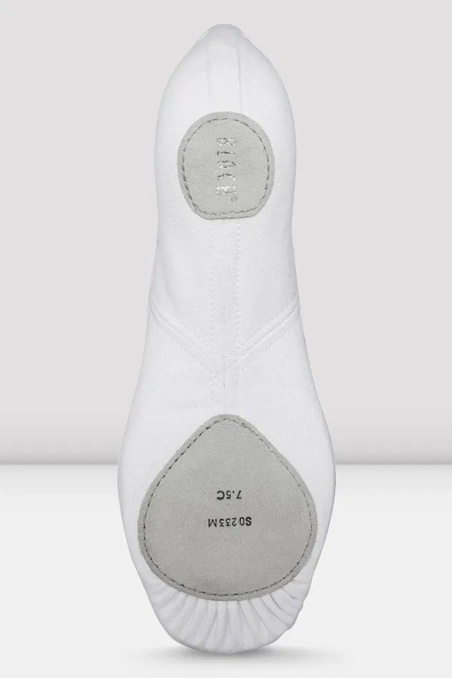 Mens Mens Perfectus Canvas Ballet Shoes White Canvas Bloch Adult