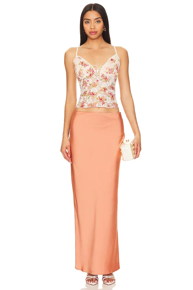 Miranda Maxi Skirt Apricot Orange Women Lovers and Friends Skirts Miranda Maxi Skirt Apricot Orange Women Lovers and Friends Skirts