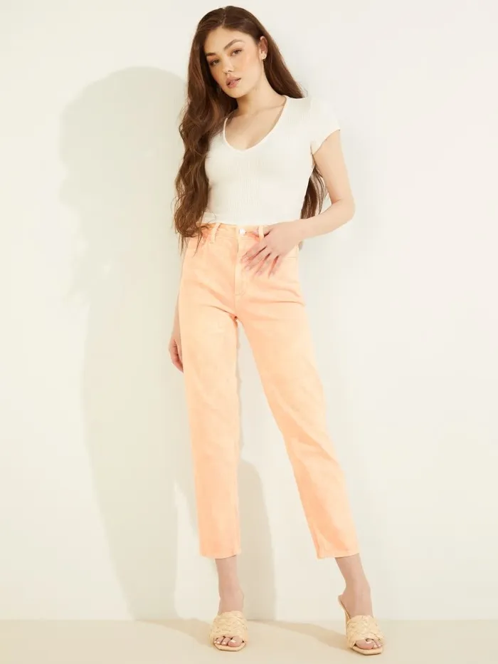 Mom Jeans Durazno Acid Wash Jeans and Denim GUESS Women Mom Jeans Durazno Acid Wash Jeans and Denim GUESS Women