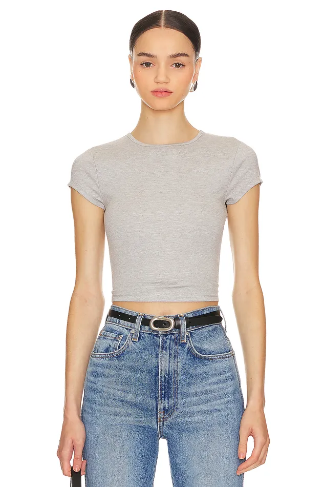 Morgan Tee Heather Grey Women Lovers and Friends Tops