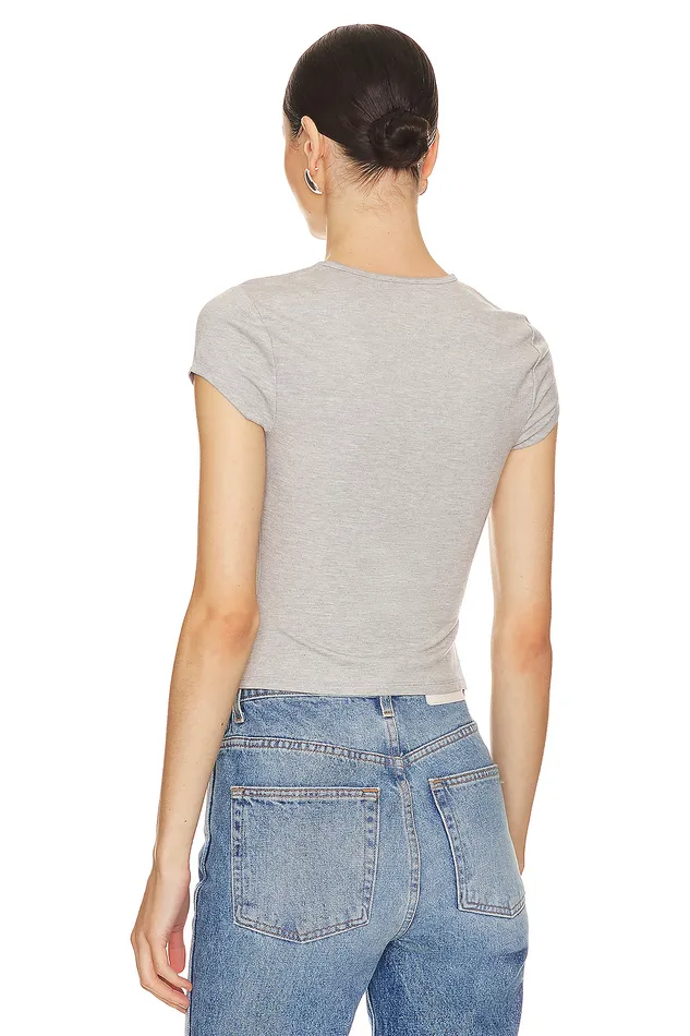 Morgan Tee Heather Grey Women Lovers and Friends Tops Morgan Tee Heather Grey Women Lovers and Friends Tops