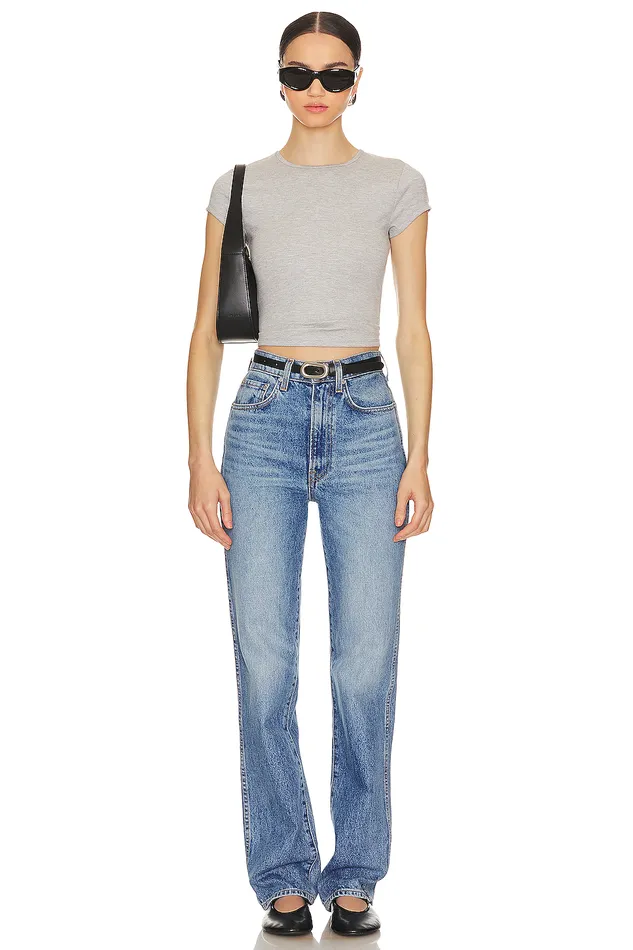 Morgan Tee Heather Grey Women Lovers and Friends Tops Morgan Tee Heather Grey Women Lovers and Friends Tops