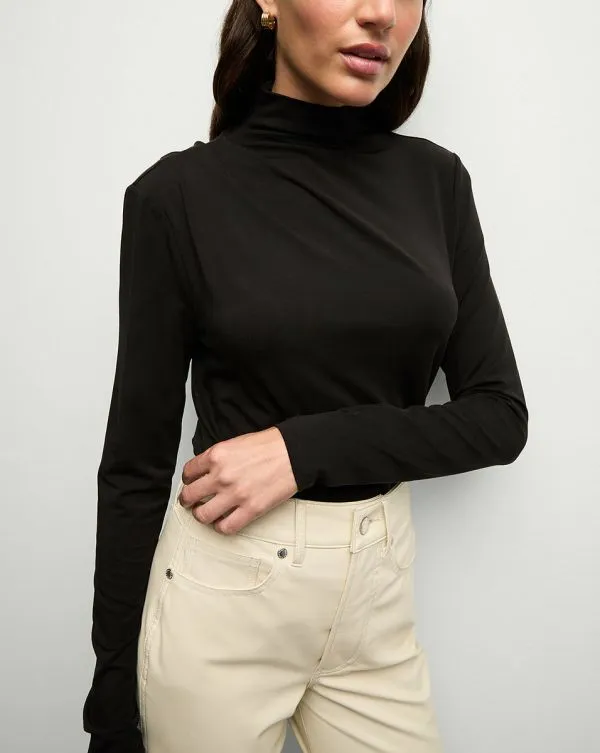 Mylie Turtleneck Black Women Veronica Beard Tops