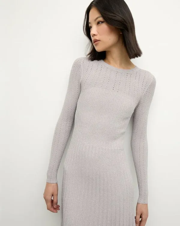 Nami Sweater Dress Silver Women Veronica Beard Dresses Nami Sweater Dress Silver Women Veronica Beard Dresses