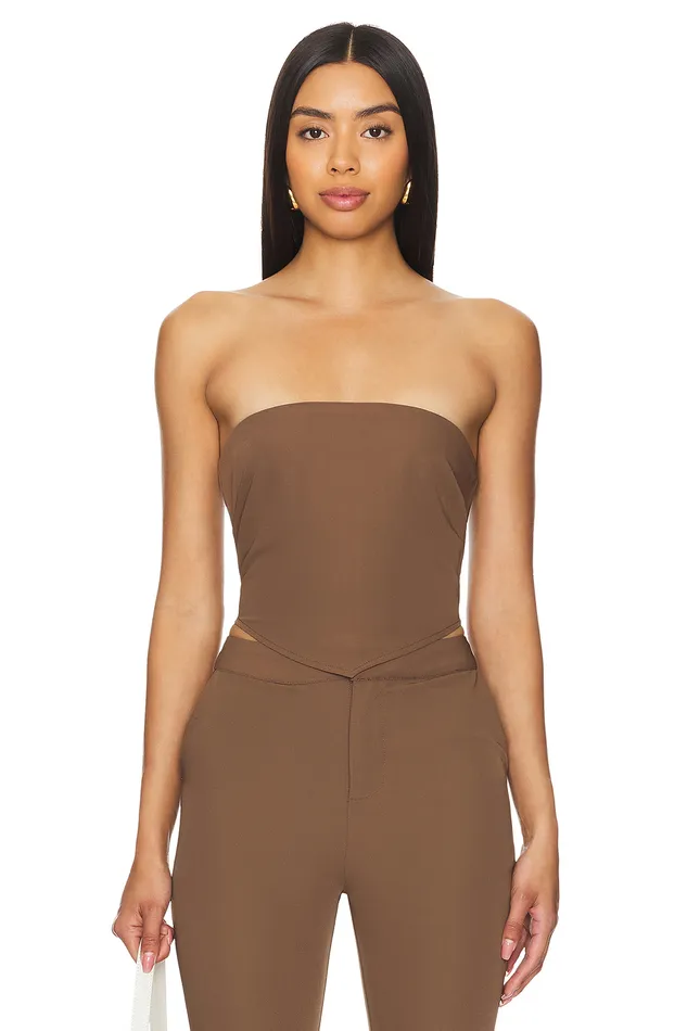 Natasha Top Mushroom Brown Women Lovers and Friends Tops