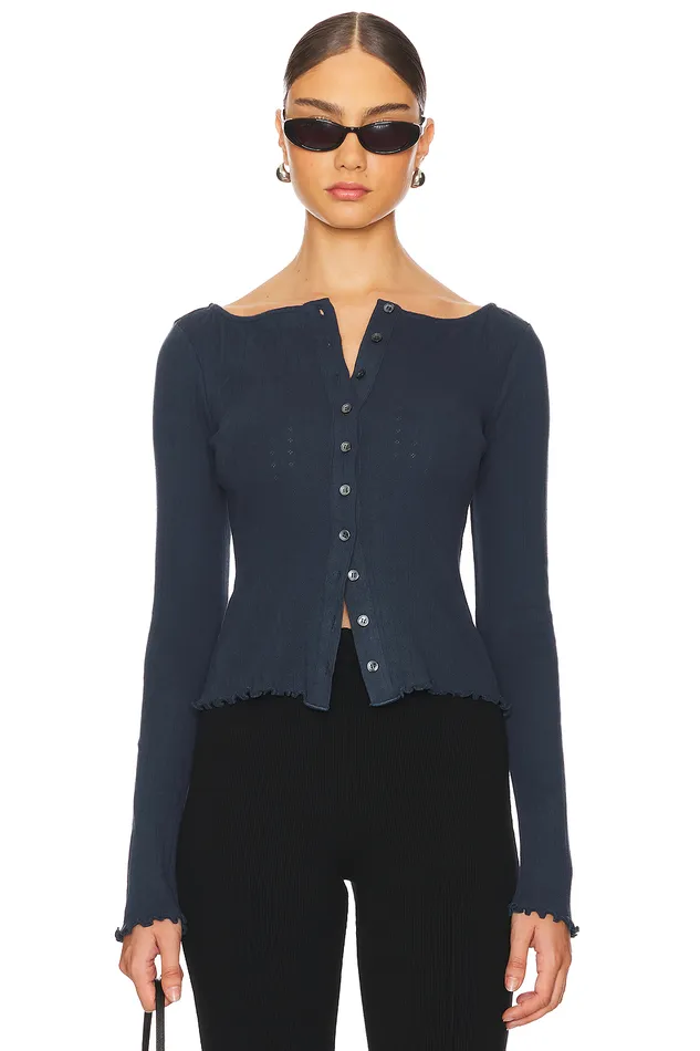 Naya Cardigan Midnight Blue Women Lovers and Friends Tops