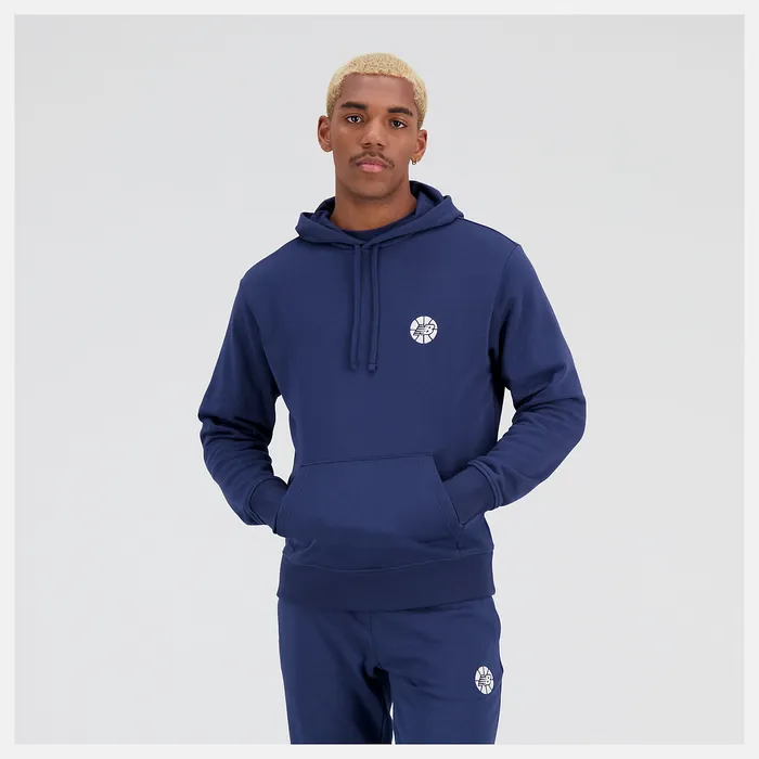 NB Hoops Fundamentals Hoodie NB NAVY Hoodies and Sweatshirts New Balance Men
