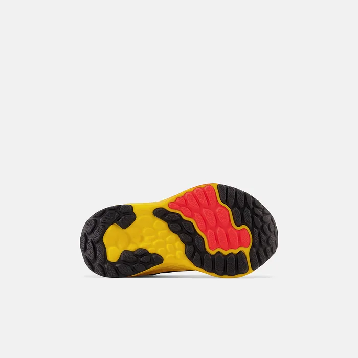 New Balance Fresh Foam Arishi v4 Bungee Lace with Top Strap Team Navy with Electric Red and Egg Yolk Kids Size 0 8211 10