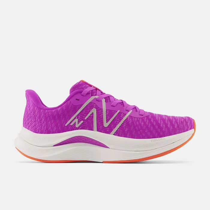 New Balance FuelCell Propel v4 Cosmic Rose with White Women Running