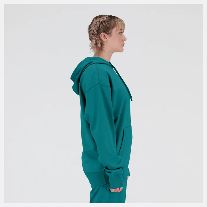 New Balance Hoodies and Sweatshirts Women Unissentials French Terry Hoodie VINTAGE TEAL New Balance Hoodies and Sweatshirts Women Unissentials French Terry Hoodie VINTAGE TEAL