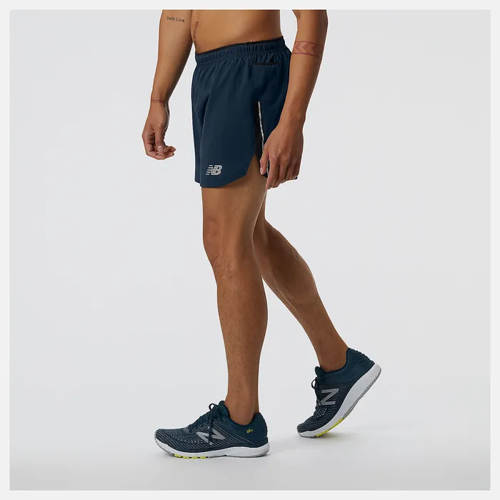 New Balance Impact Run 5 Inch Short NATURAL INDIGO Men Shorts New Balance Impact Run 5 Inch Short NATURAL INDIGO Men Shorts
