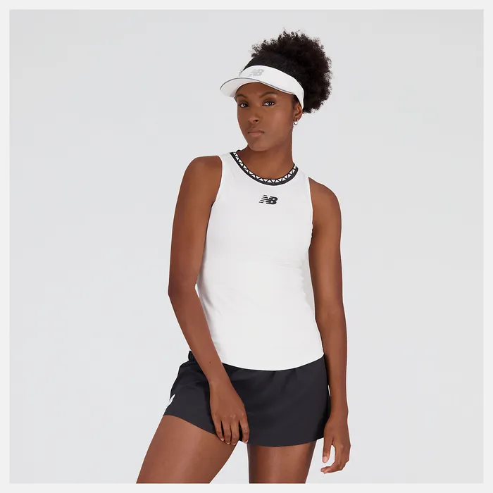 New Balance Shirts Women Tournament Tank WHITE