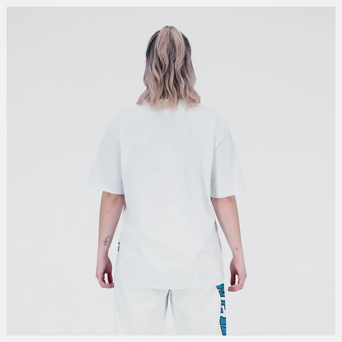 New Balance Unissentials Warped Classics Cotton Jersey TShirt SEA SALT HEATHER MenWomen Matching Sets New Balance Unissentials Warped Classics Cotton Jersey TShirt SEA SALT HEATHER MenWomen Matching Sets