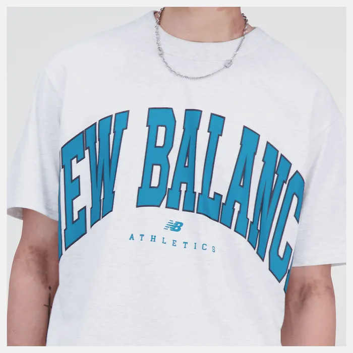 New Balance Unissentials Warped Classics Cotton Jersey TShirt SEA SALT HEATHER MenWomen Matching Sets New Balance Unissentials Warped Classics Cotton Jersey TShirt SEA SALT HEATHER MenWomen Matching Sets