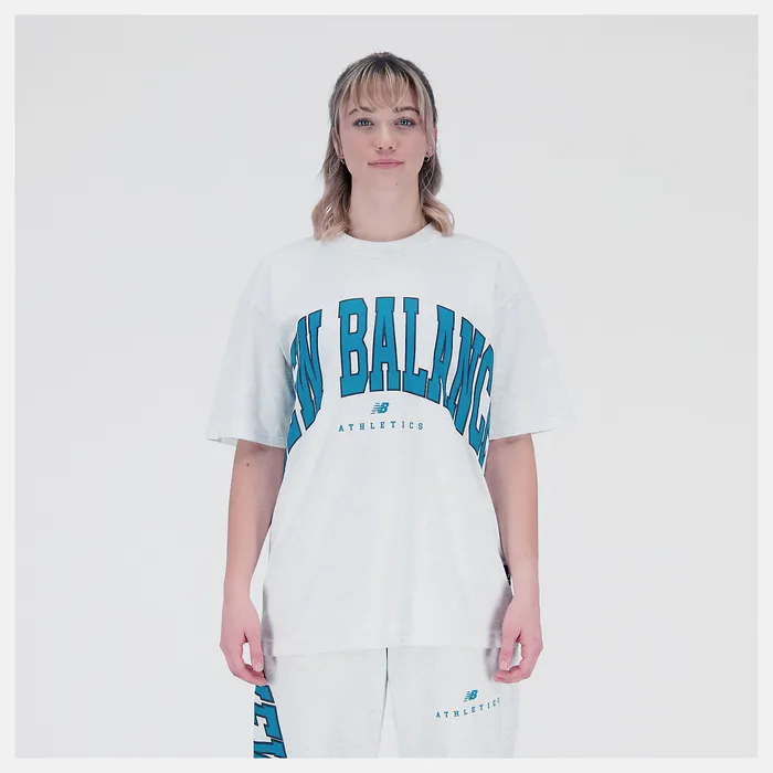 New Balance Unissentials Warped Classics Cotton Jersey TShirt SEA SALT HEATHER MenWomen Matching Sets New Balance Unissentials Warped Classics Cotton Jersey TShirt SEA SALT HEATHER MenWomen Matching Sets
