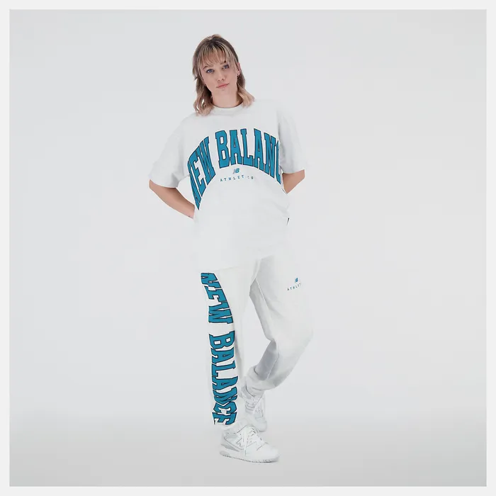 New Balance Unissentials Warped Classics Cotton Jersey TShirt SEA SALT HEATHER MenWomen Matching Sets New Balance Unissentials Warped Classics Cotton Jersey TShirt SEA SALT HEATHER MenWomen Matching Sets