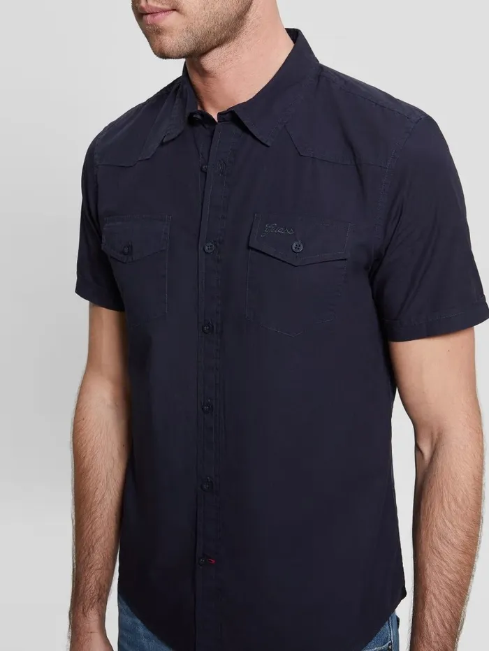 Nottingham Shirt Bleu lgant Shirts GUESS Men